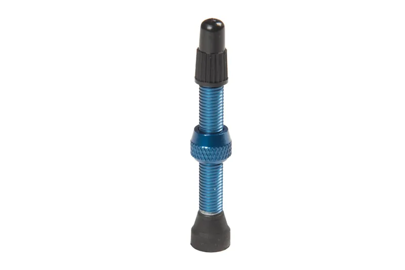 Stans No Tubes Alloy Presta Valves Pair - 44mm - Blue-2
